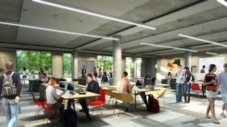 Rendering of 24-Hour Information Commons